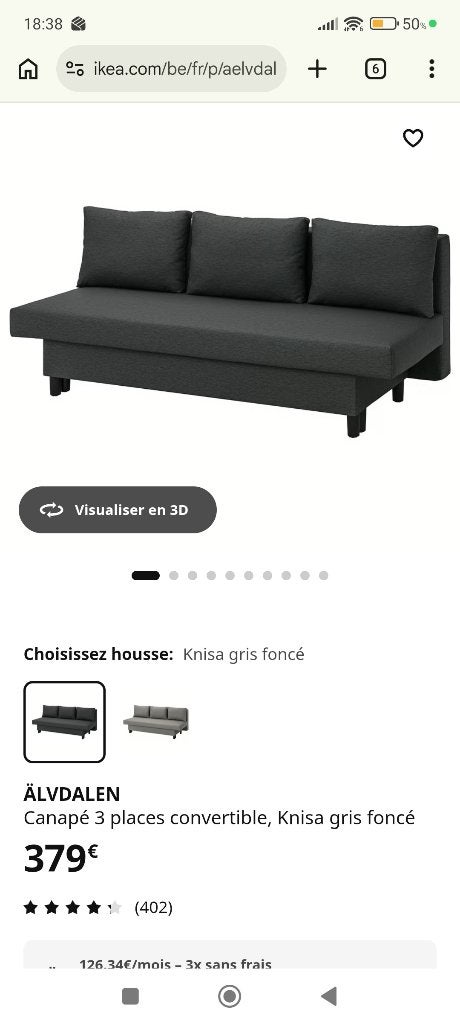 Fauteuil click clac, Enlèvement, Utilisé, Tissus