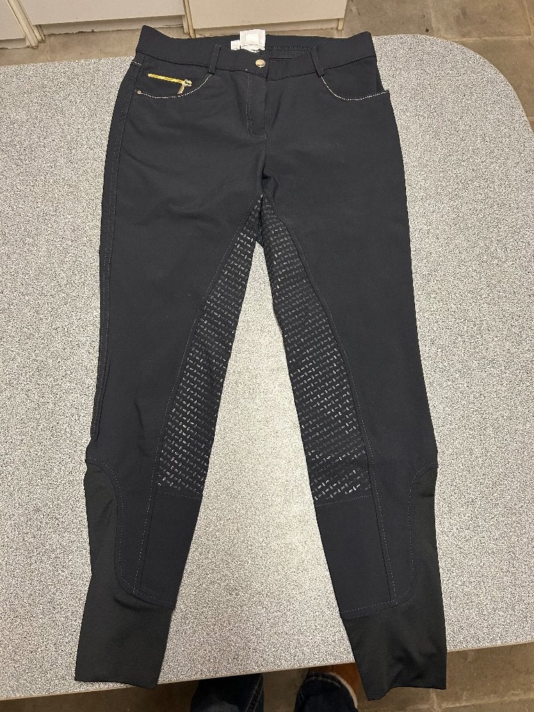 Paardrij broek, Ritssluiting, Zo goed als nieuw, Quur, Zwart