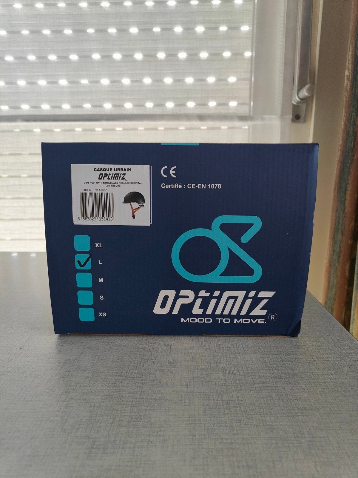 Fietshelm Optimiz, Zwart, Maat L, Ophalen of Verzenden, L