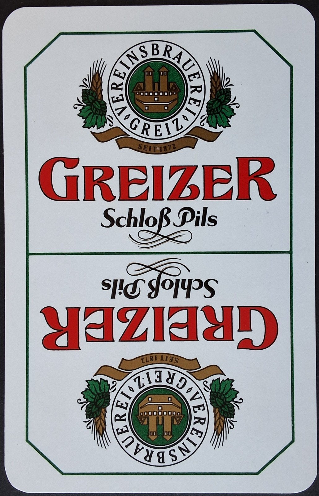 1 Speelkaart  Greizer, Ophalen of Verzenden