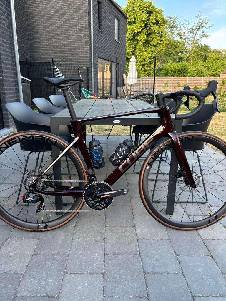 Cube Agree SLX 2025 (56) met powermeter, 28 inch, Carbon, Heren, Zo goed als nieuw