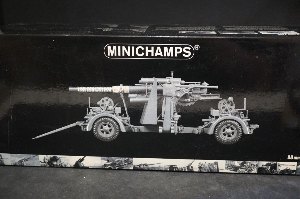 Canon pare-balles allemand 88 mm Minichamps - 1/35 - TOP, Collections, Enlèvement ou Envoi