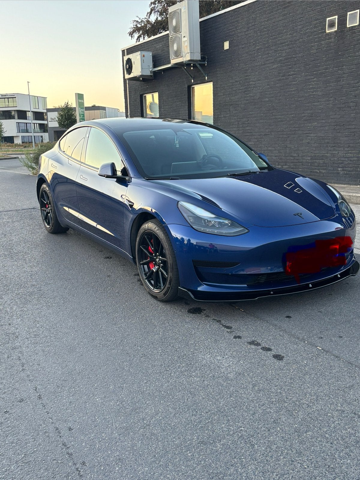 Tesla 3 60KW, Auto's, Automaat, Achterwielaandrijving, Zwart, Blauw