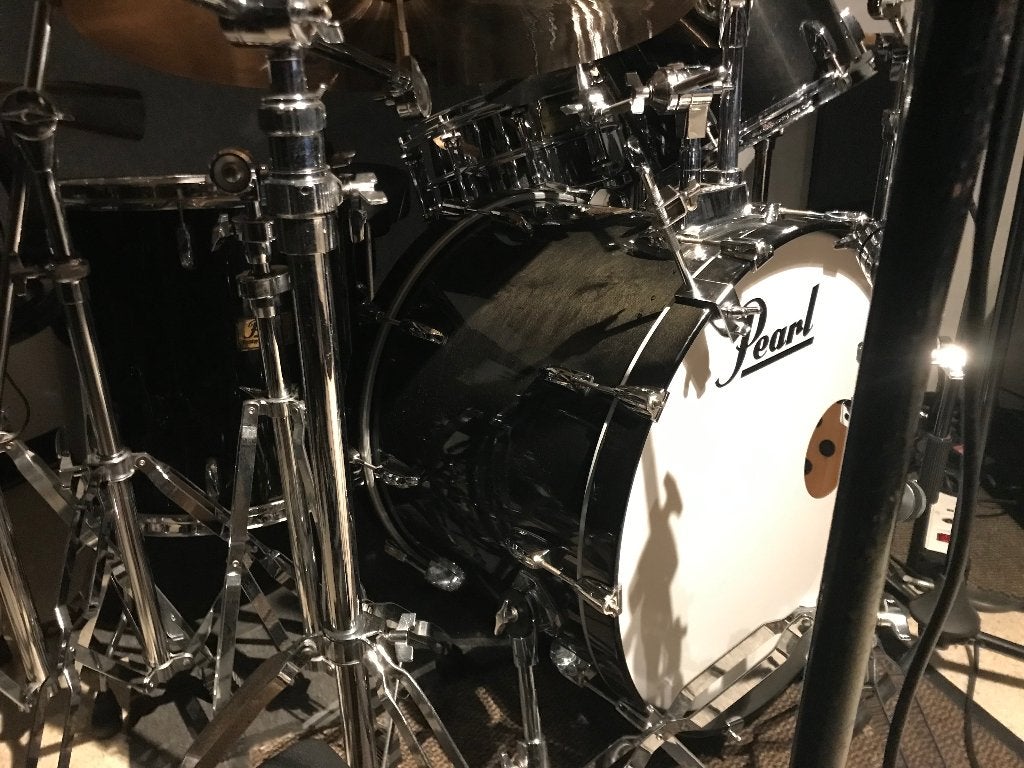PROF DRUMSTEL INCL CIMBALEN, Muziek en Instrumenten, Drumstellen en Slagwerk, Ophalen, Pearl