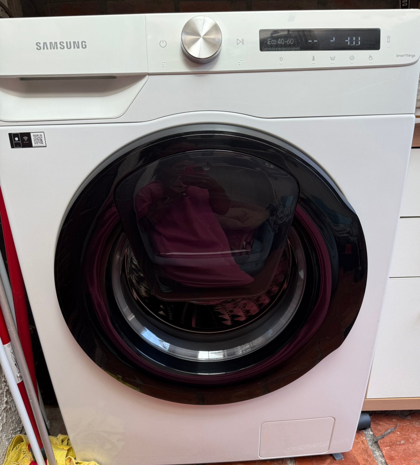 Samsung EcoBubble AddWash 9 kg SmartThings, 8 à 10 kg, Enlèvement, Comme neuf, Chargeur frontal