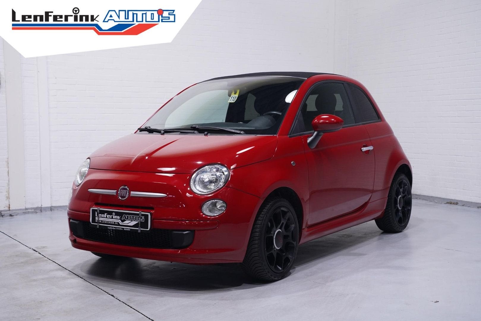 Fiat 500S 1.2 Airco Schuifdak PDC Achter Stoelverwarming, Auto's, Parkeersensor, Cabriolet, Bedrijf, Handgeschakeld