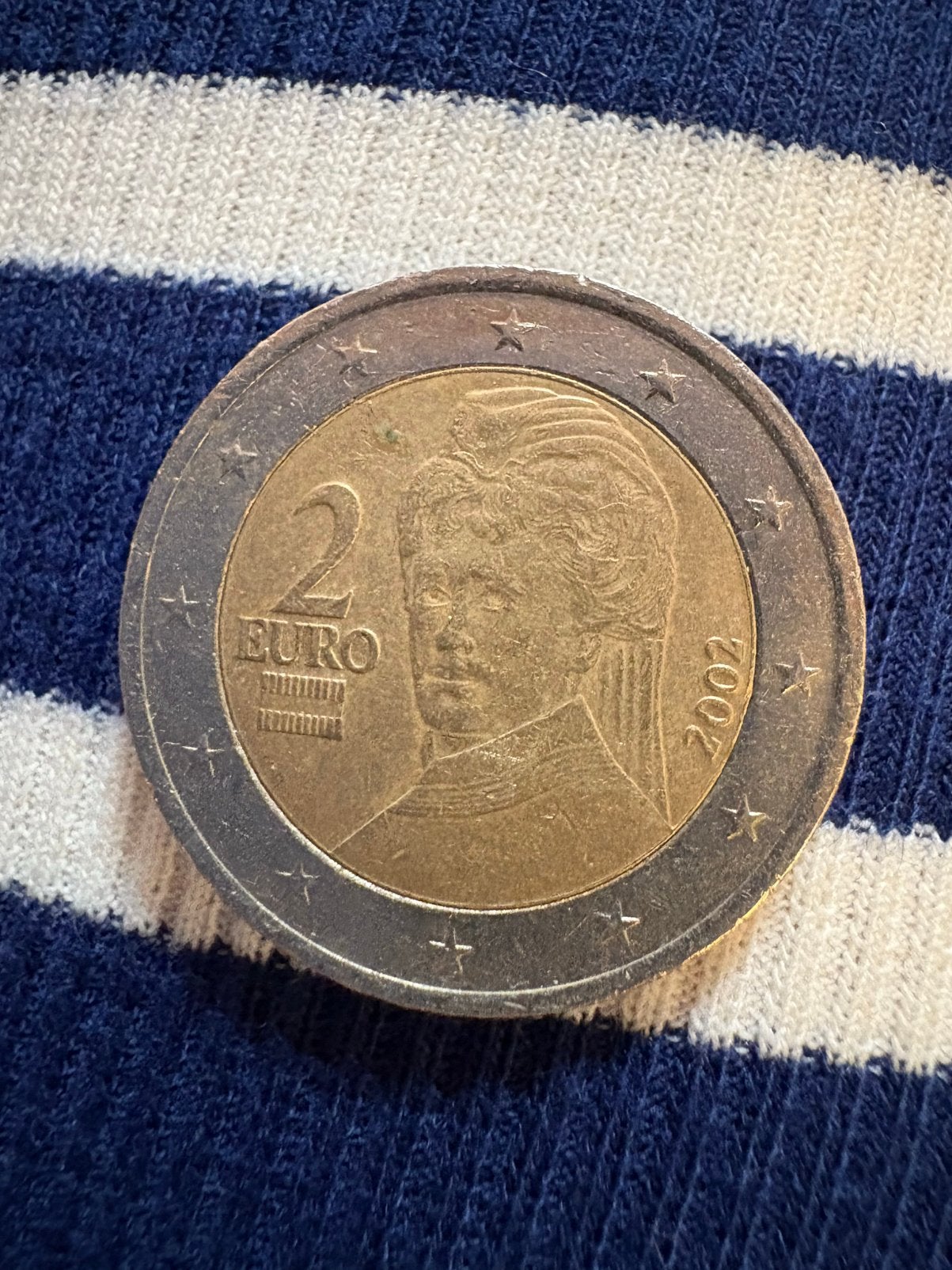 2002 Oostenrijk 2 Euro, Postzegels en Munten, Ophalen, Oostenrijk, 2 euro, Losse munt