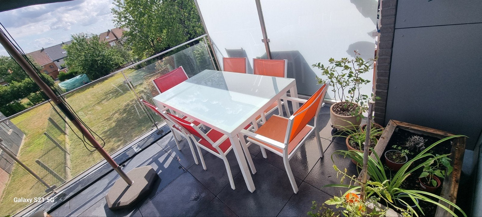 Set de jardin : table + 6 chaises, Jardin & Terrasse, Ensembles de jardin, Table à dinner, Aluminium, Enlèvement, Utilisé