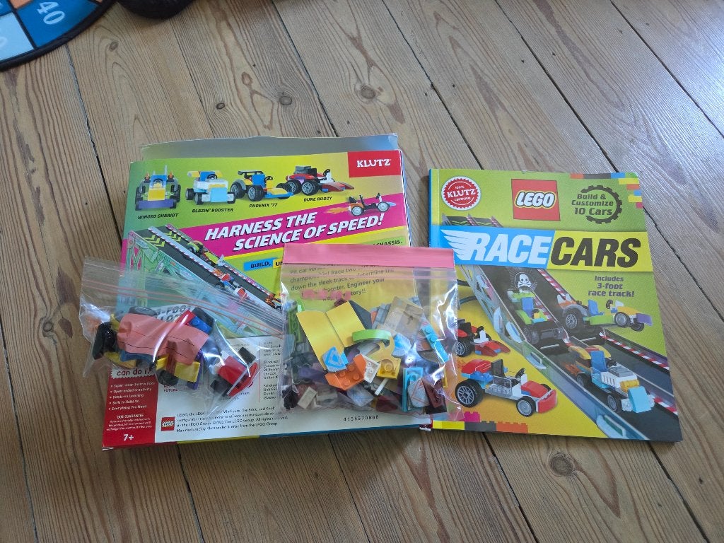 lego klutz race cars + boek fantastische lego ideeën, Compleet, Lego, Ophalen of Verzenden, Zo goed als nieuw