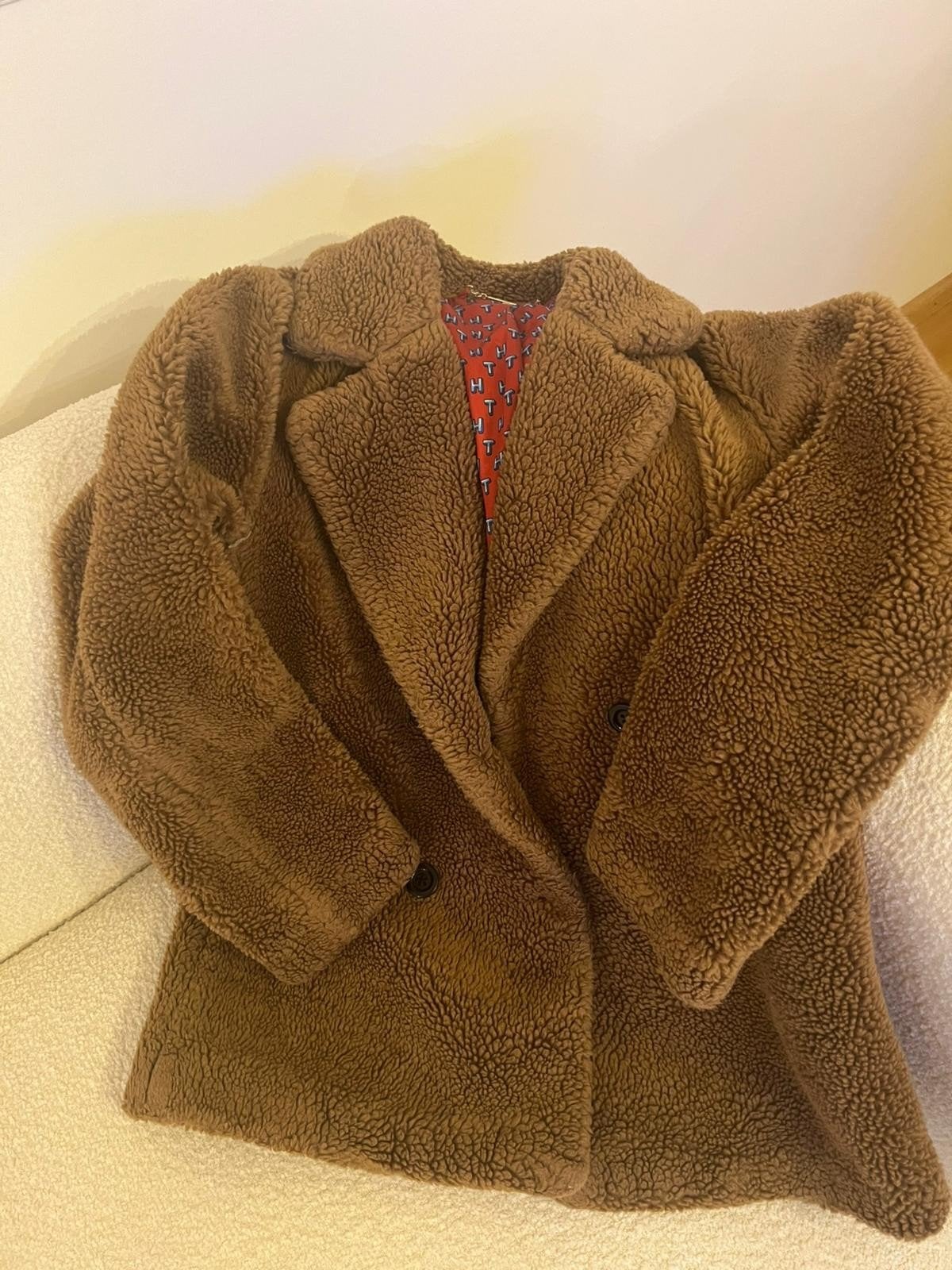 Tommy Hilfiger dames teddy jas – bruin – XS, Kleding | Dames, Jasjes, Kostuums en Pakken, Tommy hilfiger, Bruin, Ophalen of Verzenden