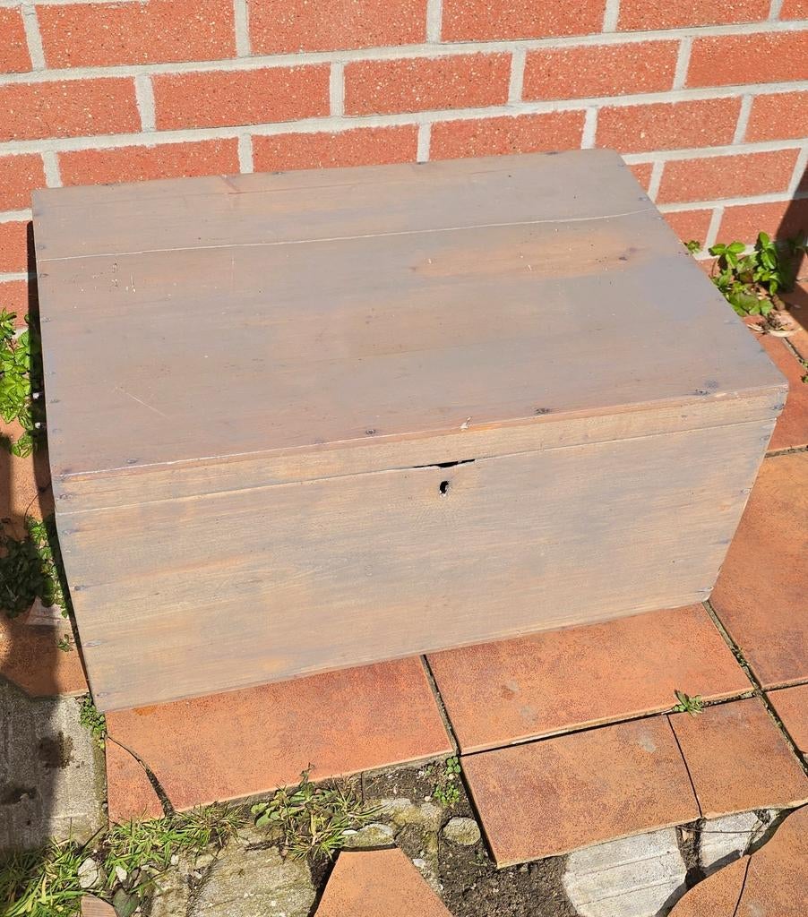 Houten kist koffer opbergkoffer, Ophalen