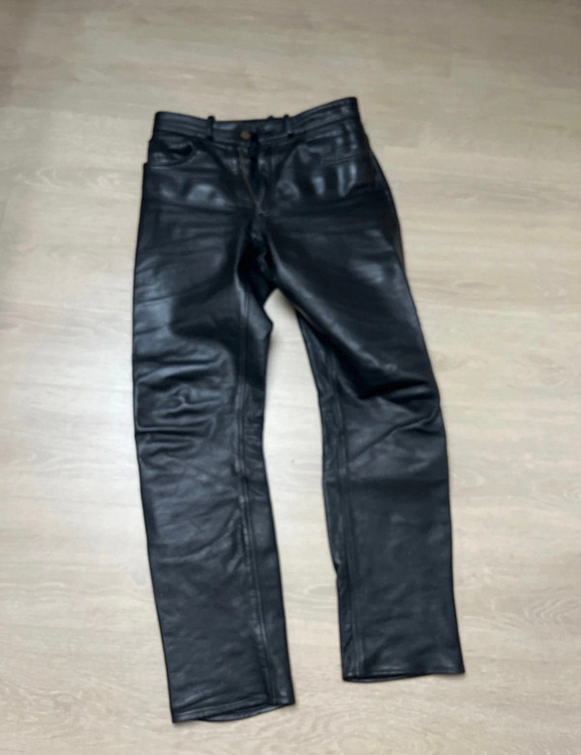 Motobroek motor broek echt leder ASHV, Motoren, Ophalen of Verzenden, Tweedehands, Dames, Broek | leer