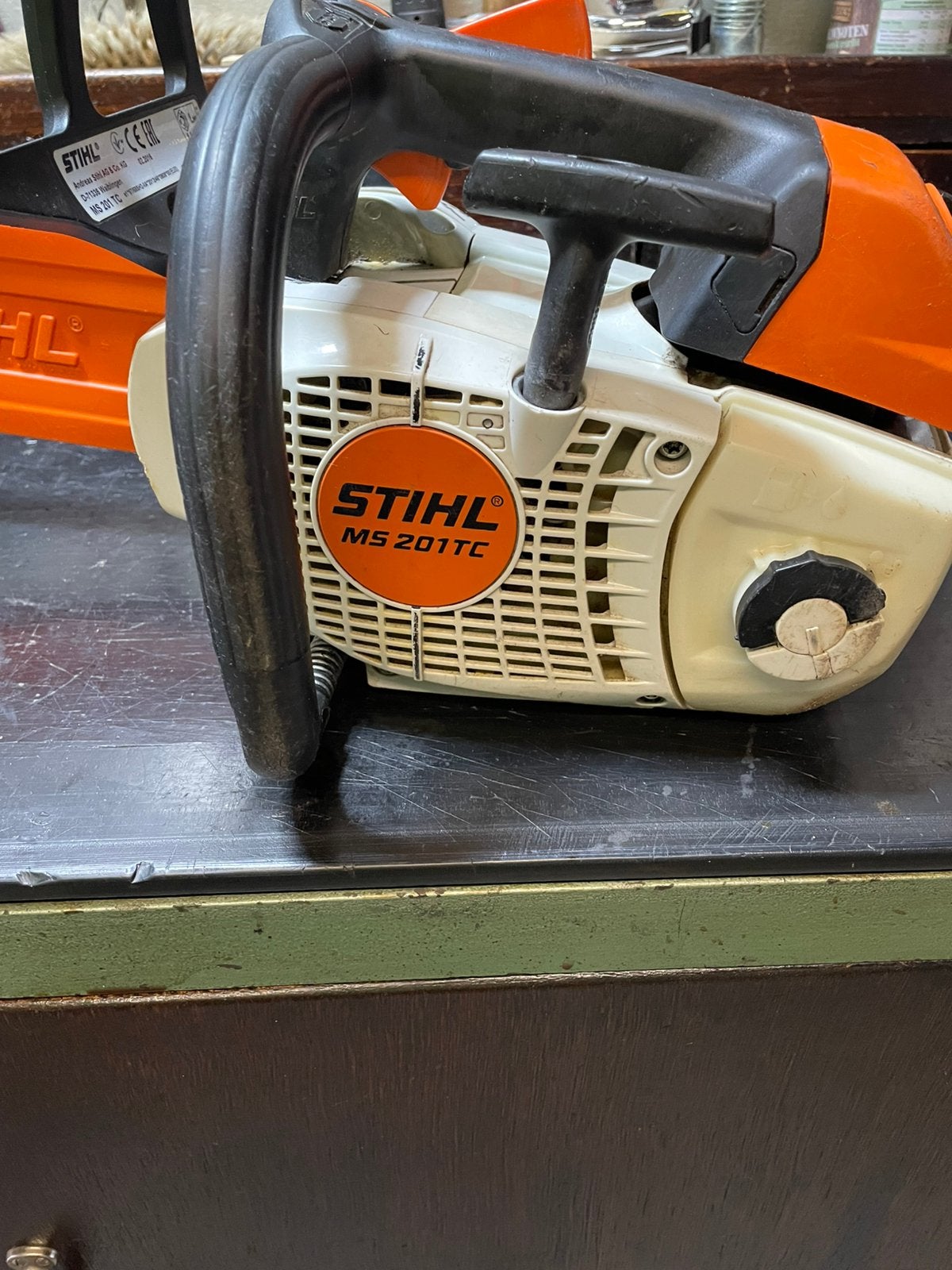 Stihl ms 201 tc kettingzaag, Enlèvement, Utilisé