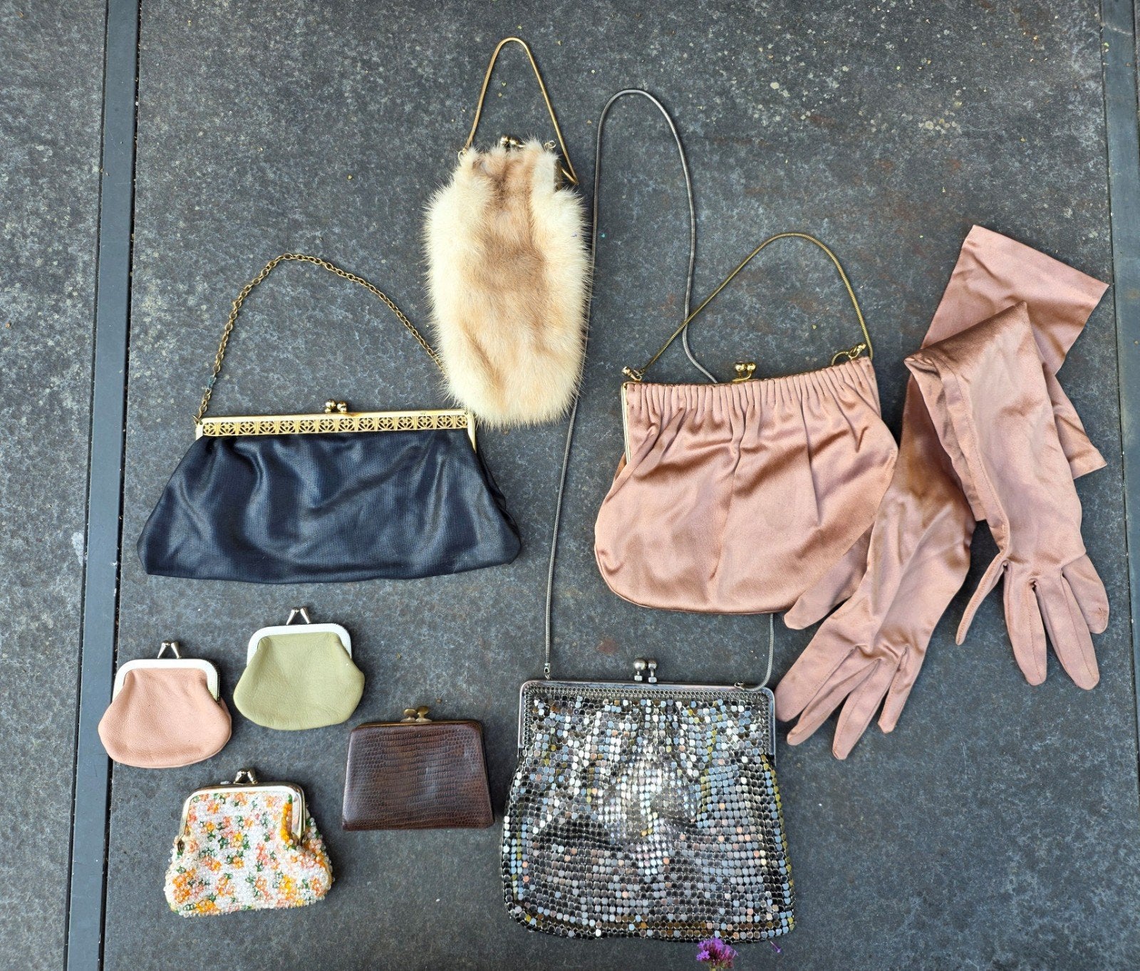 Unieke Set Vintage Handtassen, Portemonnees & Handschoenen, Ophalen of Verzenden