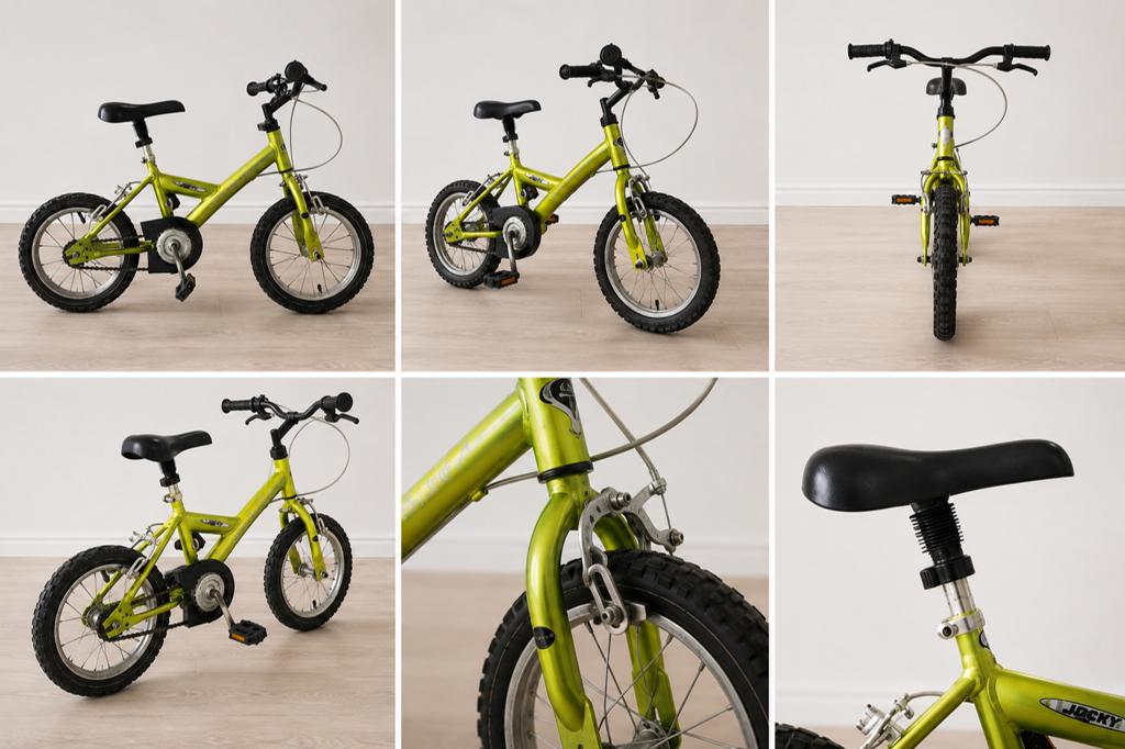 kinderfiets 12inch groenkleur, Fietsen en Brommers, Ophalen, Zo goed als nieuw