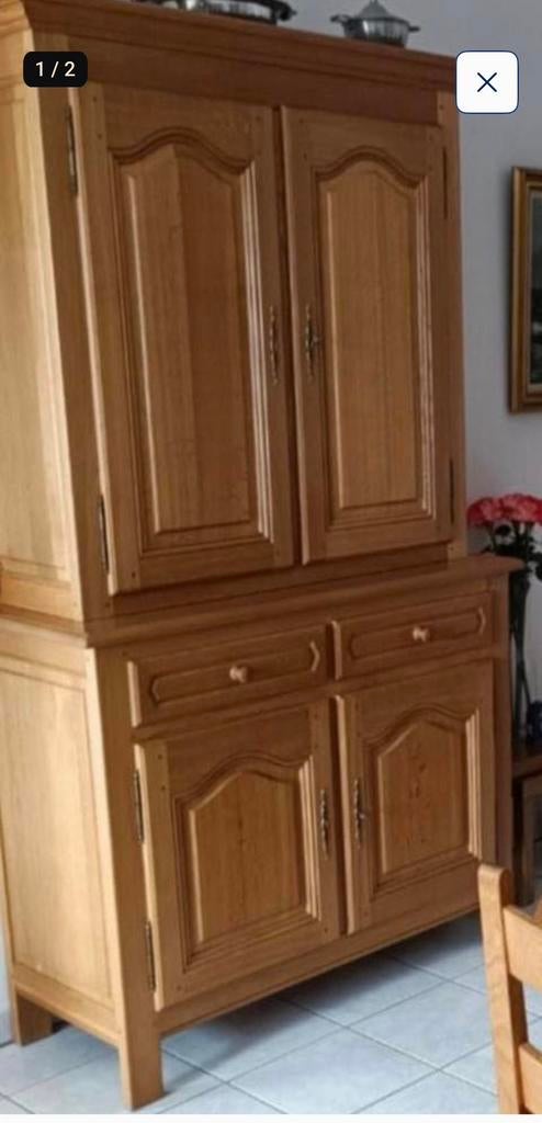 Armoire en chêne 2 corps, Enlèvement, Comme neuf, Chêne