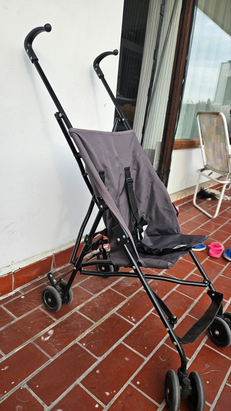 Compacte Bebies First paraplubuggy / Poussette canne grise, Ophalen, Zo goed als nieuw, Overige merken