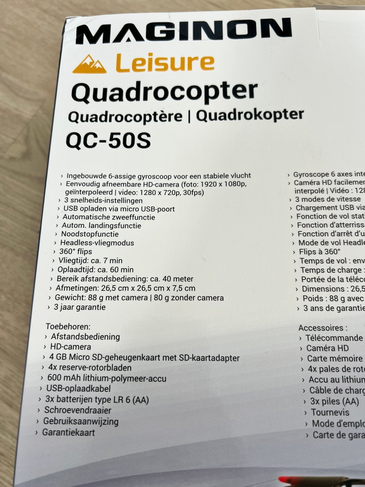 Nieuw in doos: Maginon QC-50S Leisure Quadrocopter / Drone, Audio, Tv en Foto, Ophalen of Verzenden, Nieuw, Overige merken