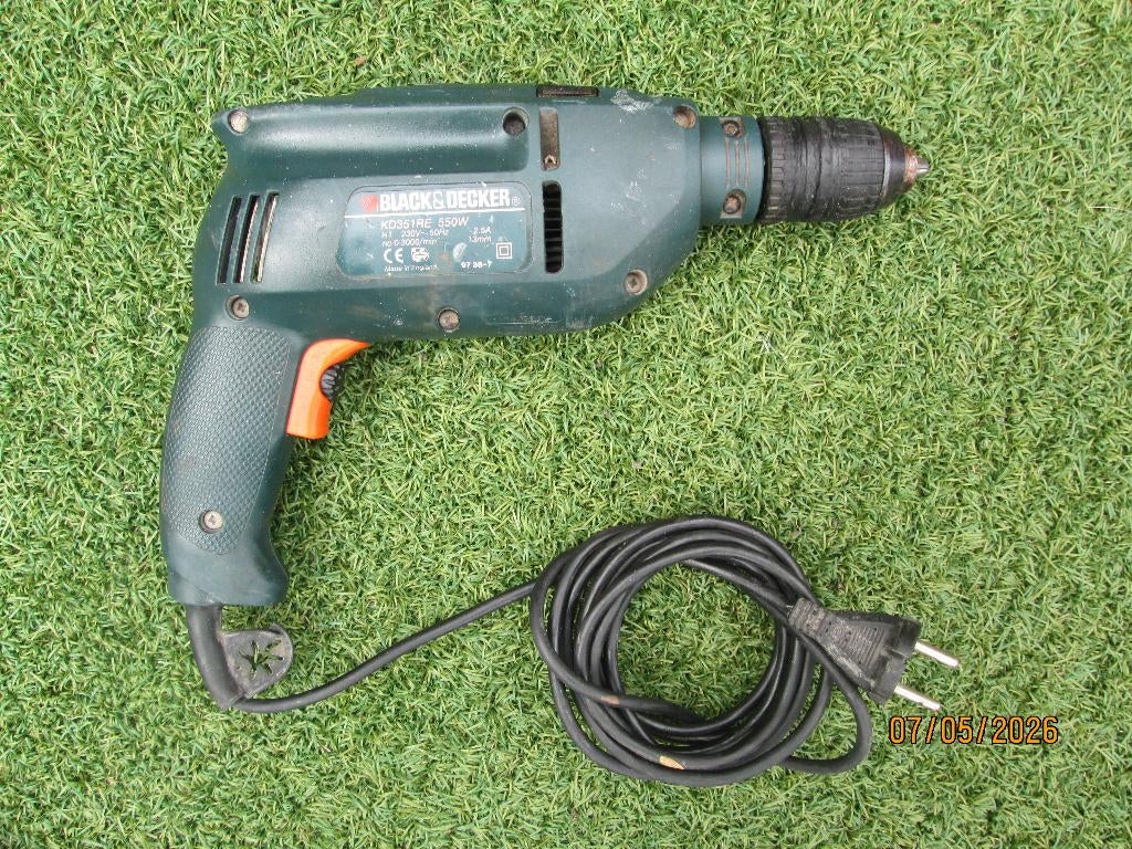 boormachine, Gebruikt, Klopboormechanisme, 400 tot 600 watt, Ophalen