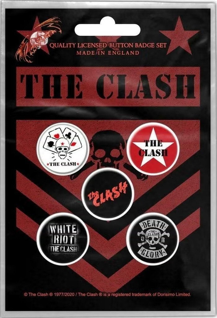 The Clash Button London Calling 5-pack officiële merchandise, Ophalen of Verzenden, Nieuw