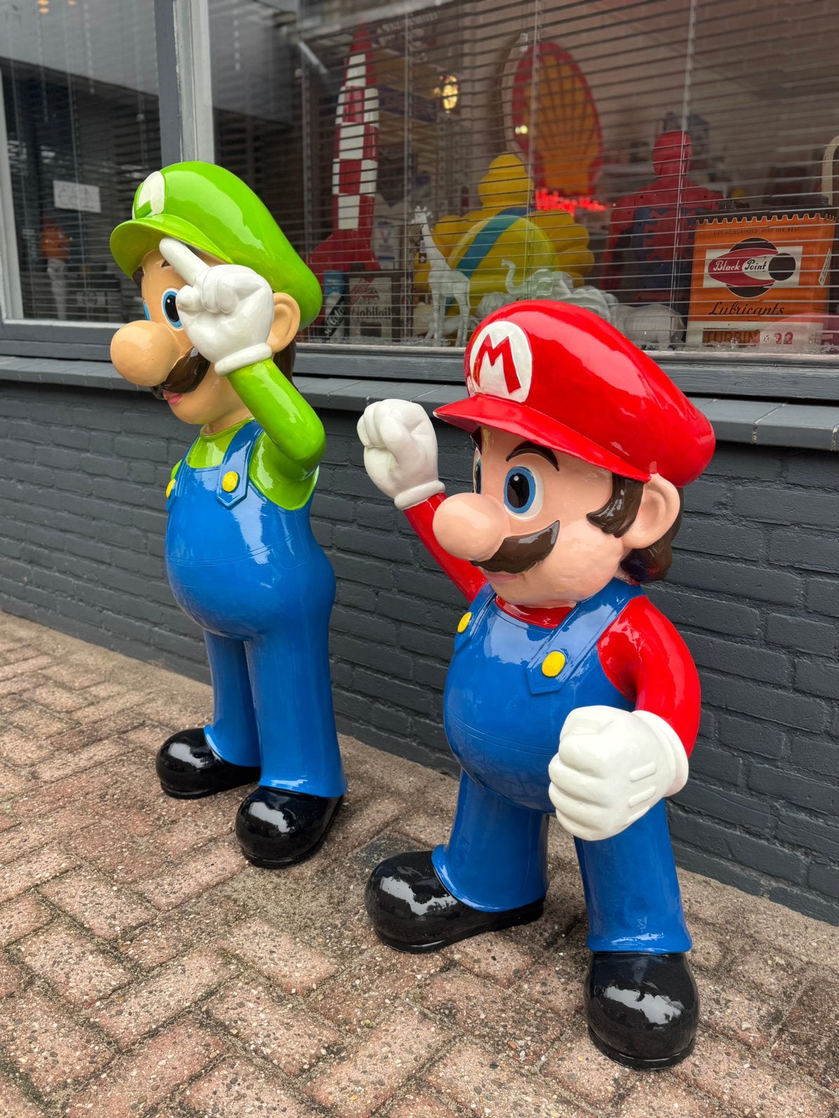 Statue Mario et Luigi XL, Collections, Enlèvement, Comme neuf, Humain