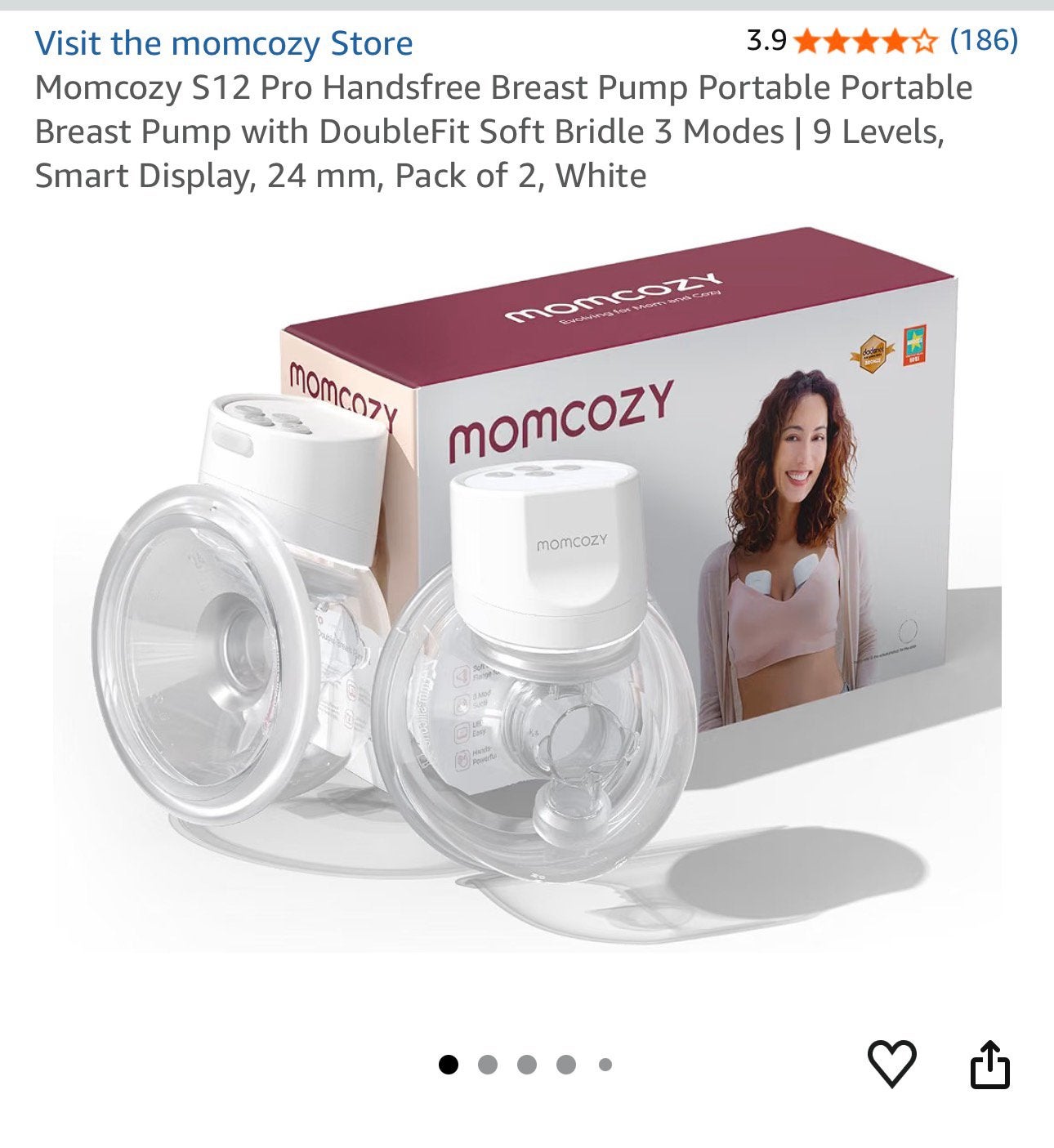 Borstkolf Momcozy S12 Pro – zo goed als nieuw, Dieren en Toebehoren, Ophalen, Zo goed als nieuw