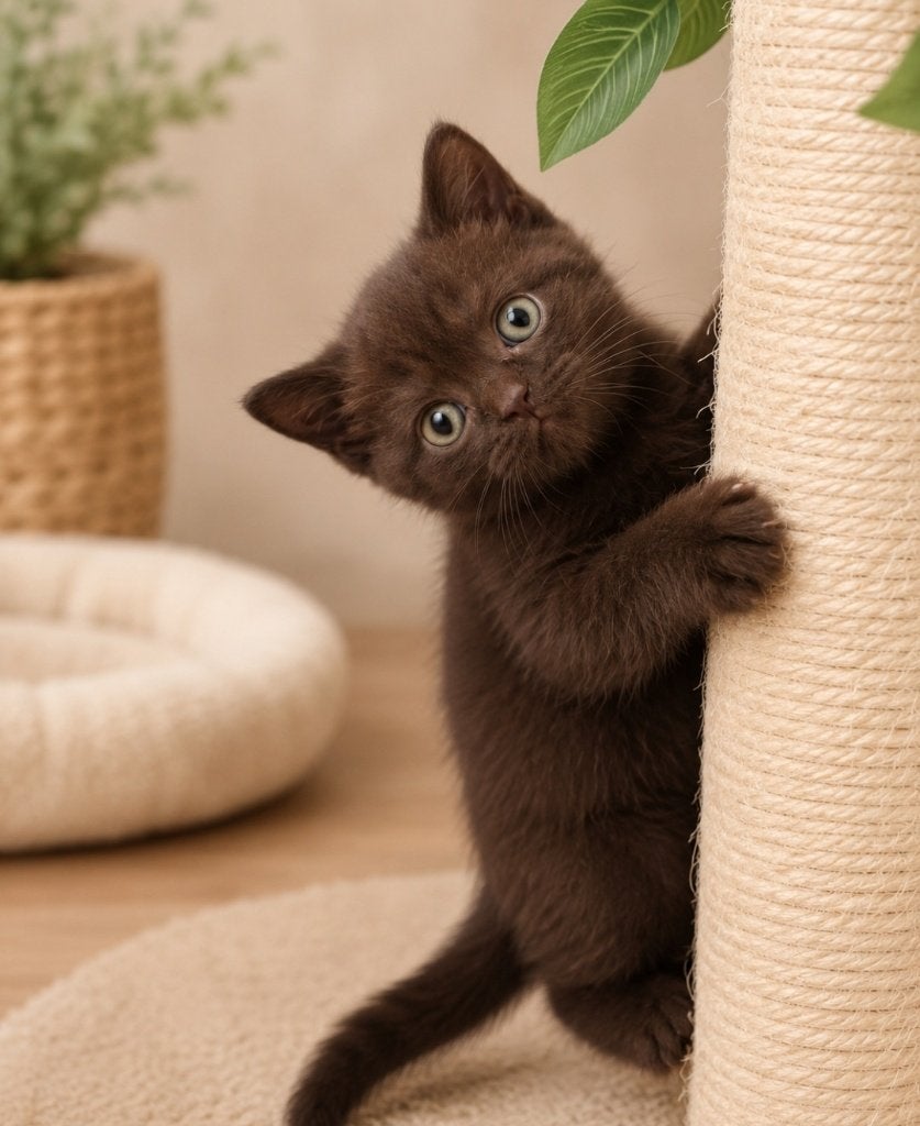British Shorthair chocolat/noir/bleu, Chat, Avec pedigree, 0 à 2 ans