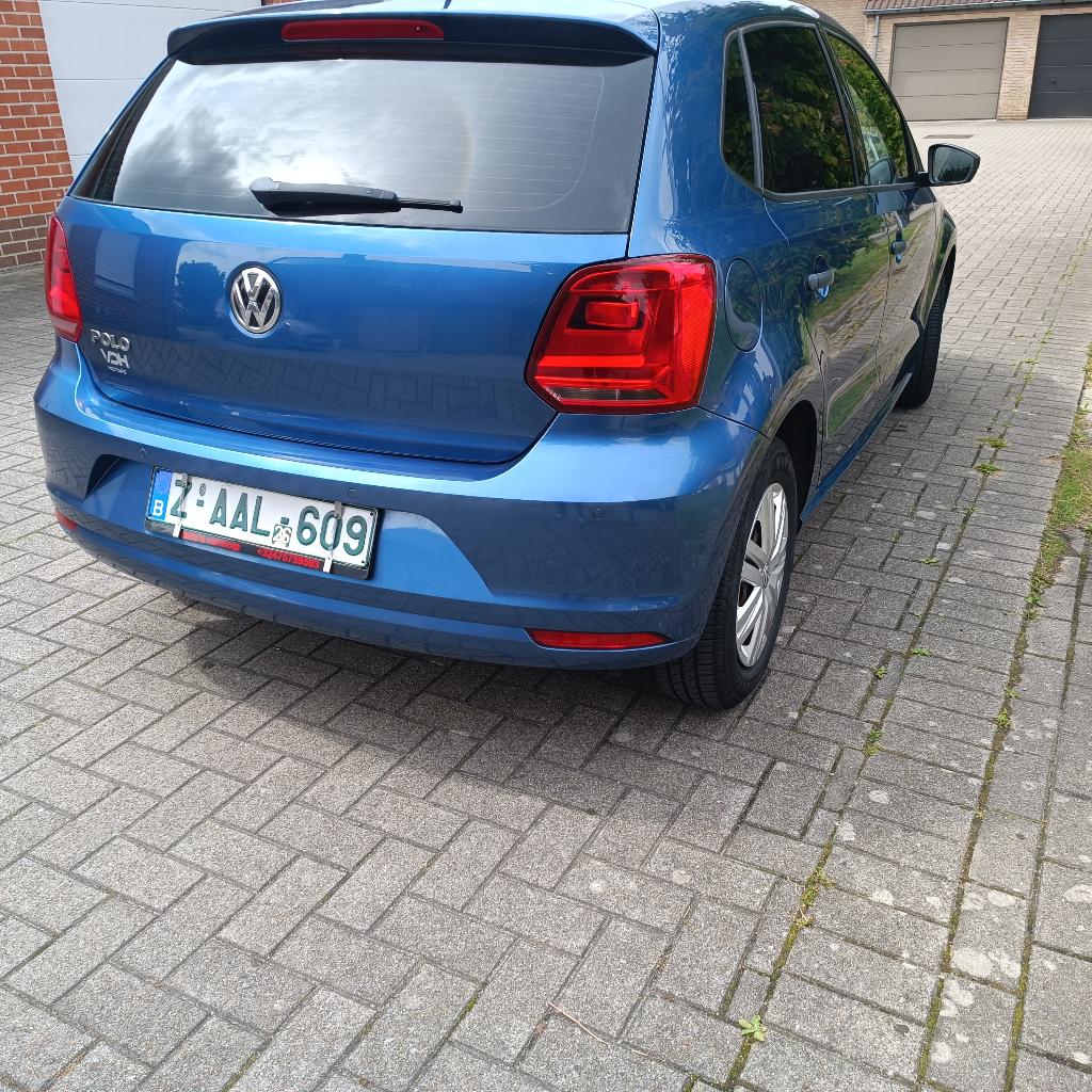 VW polo,perfekt onderhouden,999cc,44kw,5 deurs,airco, Auto's, Voorwielaandrijving, Blauw, Bedrijf, 3 cilinders