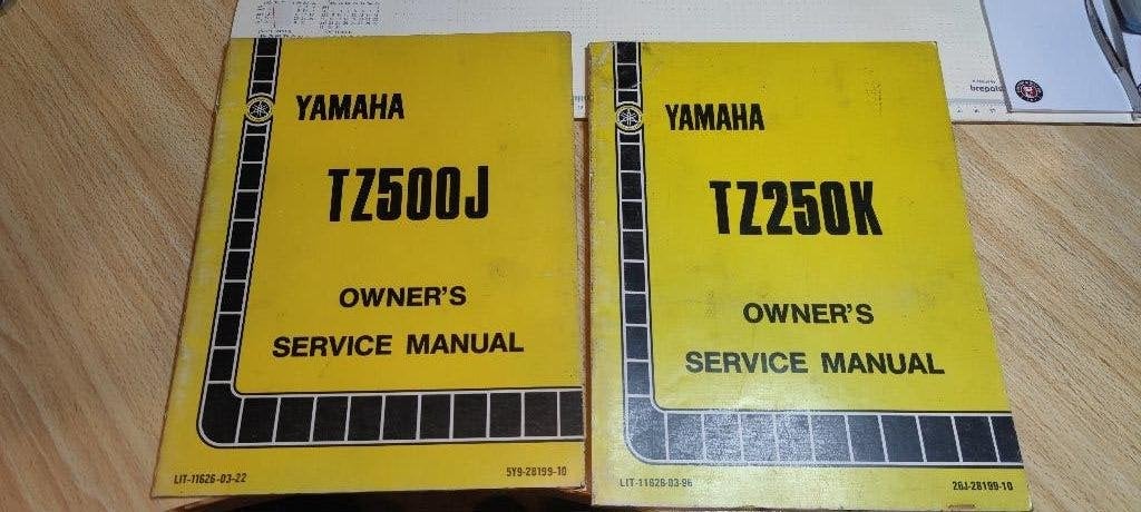yamaha tz 500j et 250k service manuel, Enlèvement ou Envoi