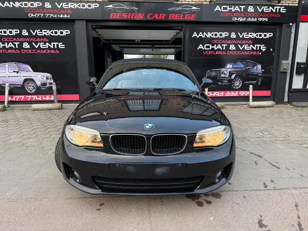 BMW 120D 163Pk Grand Navigations grijs leer *BMW Notebook*, Auto's, BMW, Parkeersensor, Cabriolet, Zwart, Leder