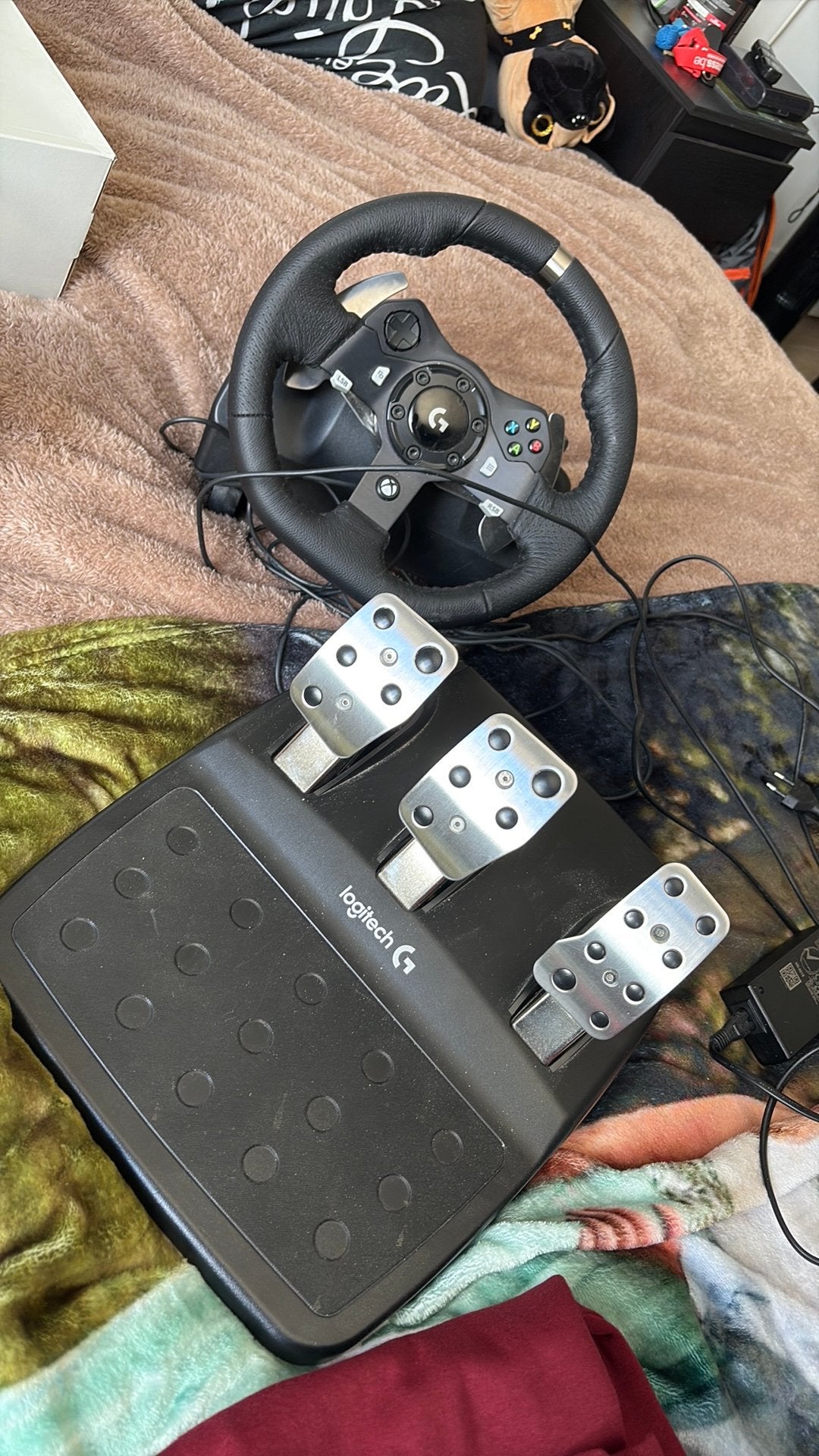 Logitech g920 stuurwiel voor pc of xbox, Ophalen, Zo goed als nieuw