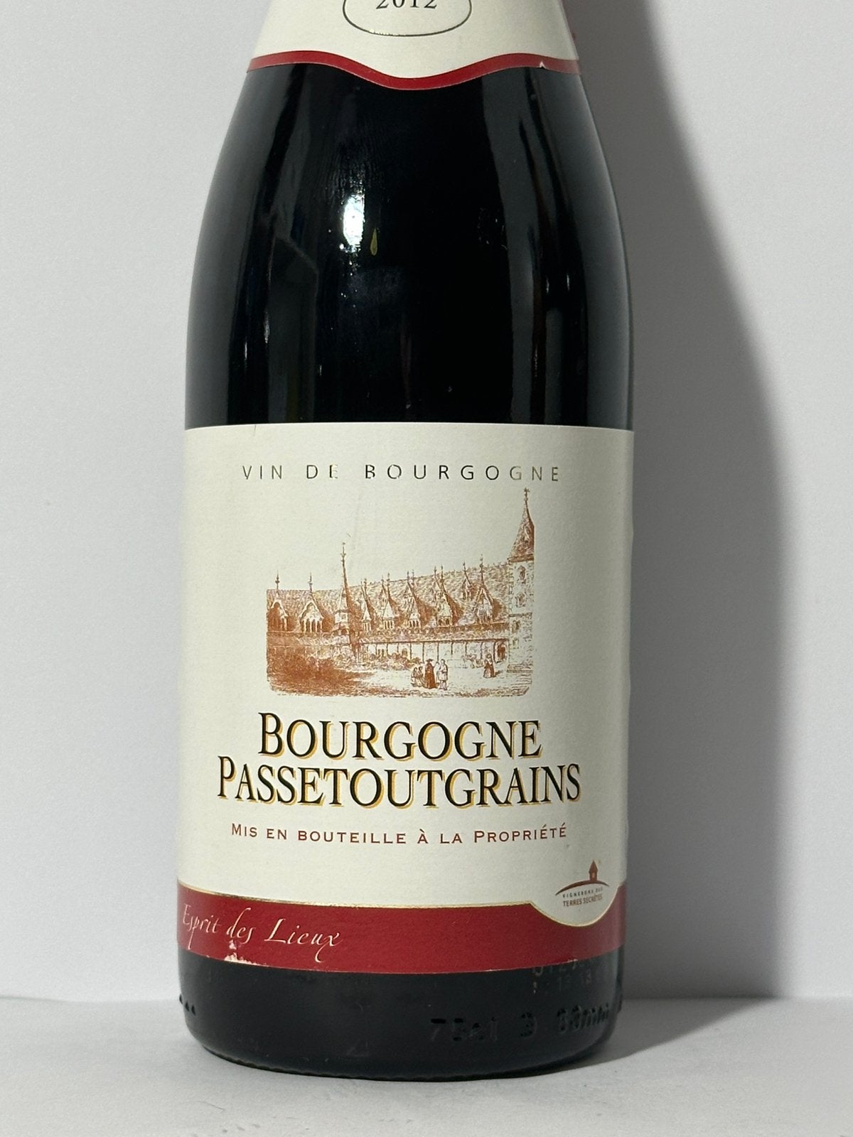 Bourgogne Passetoutgrains "Esprit des Lieux 2012 75 cl 12,5%, Ophalen, Frankrijk, Nieuw, Rode wijn