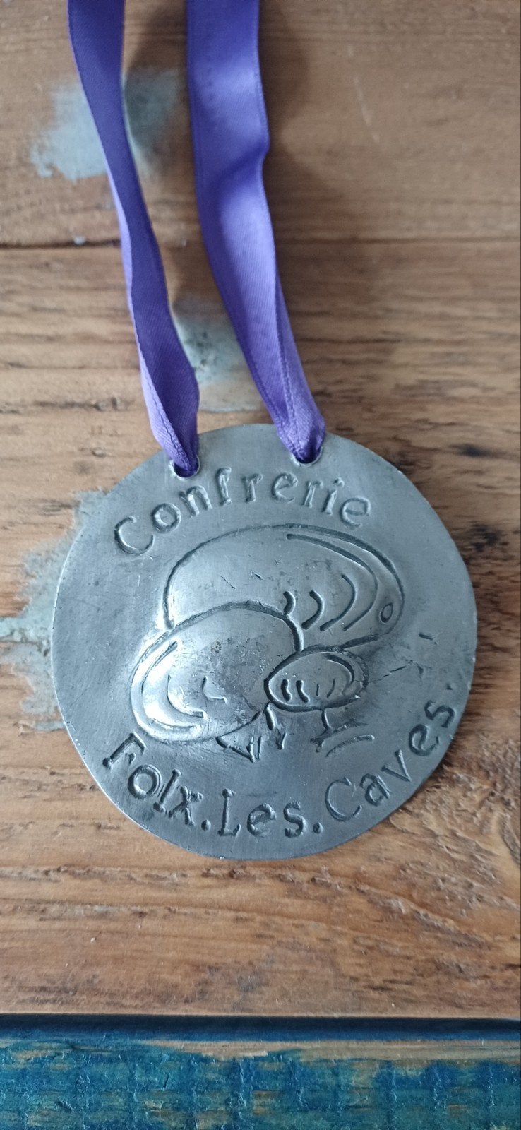 Médaille Rare Confrérie de Folx-les-Caves - Orp-Jauche, Timbres & Monnaies, Pièces & Médailles, Enlèvement ou Envoi