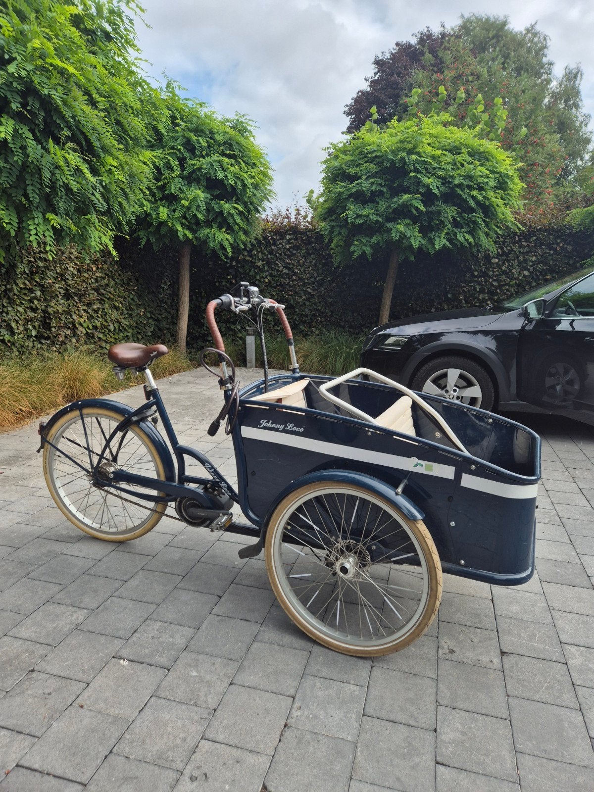 Elektrische bakfiets Johnny Loco in goede staat, Ophalen, 4 kinderen of meer, Gebruikt, Elektrisch