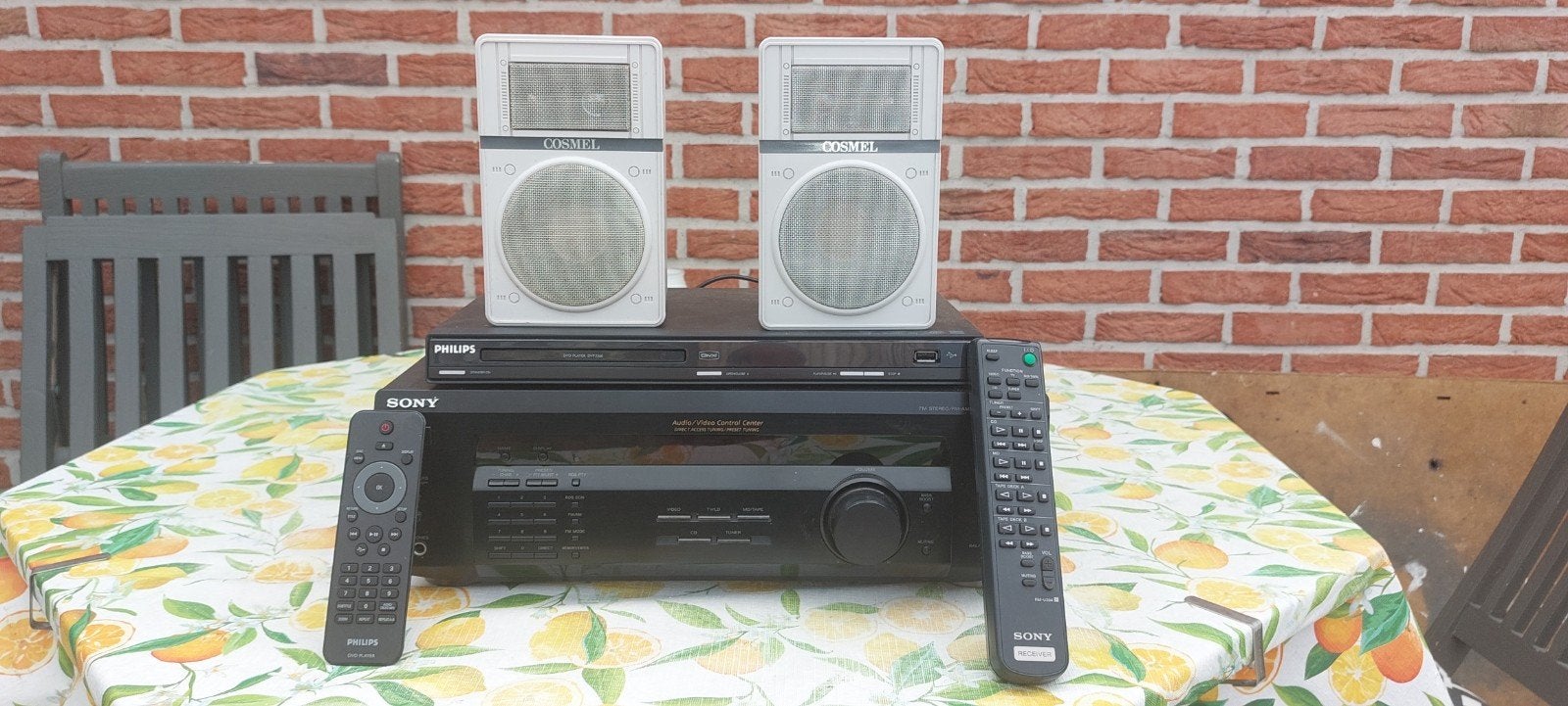 Tuner Sony+ DVD+ Cosmel boxen, Audio, Tv en Foto, DVD spelers, Ophalen, Gebruikt, Sony