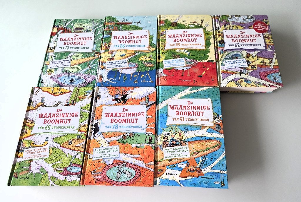 15 jeugdboeken :De Waanzinnige Boomhut nr 1 tem 13 + 2 extra, Boeken, Ophalen of Verzenden