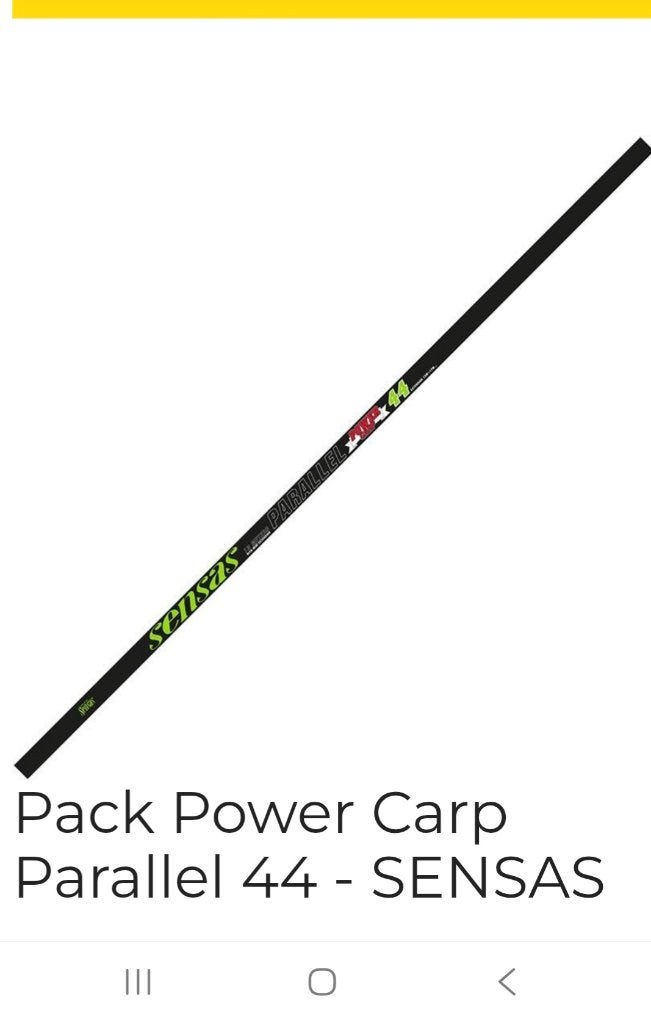 Sensas power carp parallel 44, Ophalen of Verzenden, Gebruikt, Vaste hengel