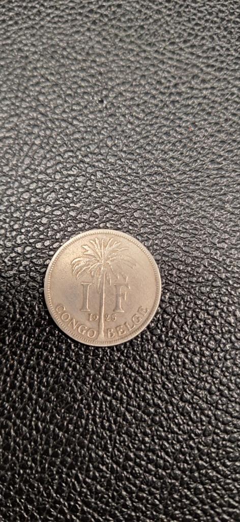 Belgisch congo 1 frank 1925  Fr., Postzegels en Munten, Munten | Afrika, Ophalen of Verzenden
