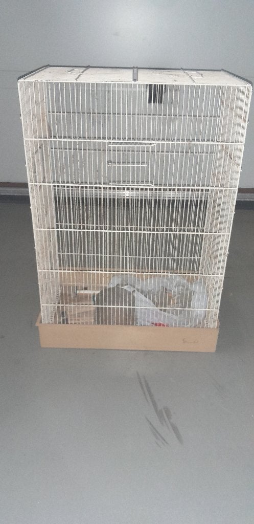 Vogelkooi H75x50x30cm, Dieren en Toebehoren, Vogels | Hokken en Kooien, Ophalen, Gebruikt, Metaal, Vogelkooi