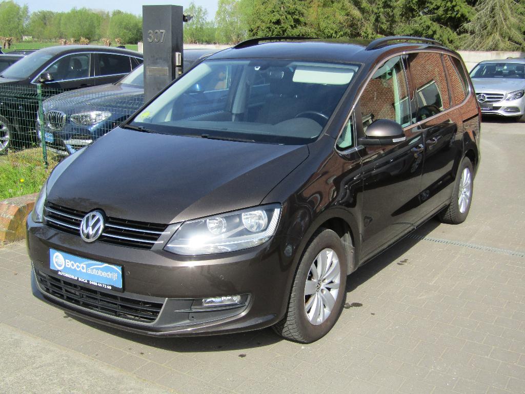 VW Sharan 2.0 TDI '7 zit', Auto's, Volkswagen, Voorwielaandrijving, 4 cilinders, Bruin, 7 zetels