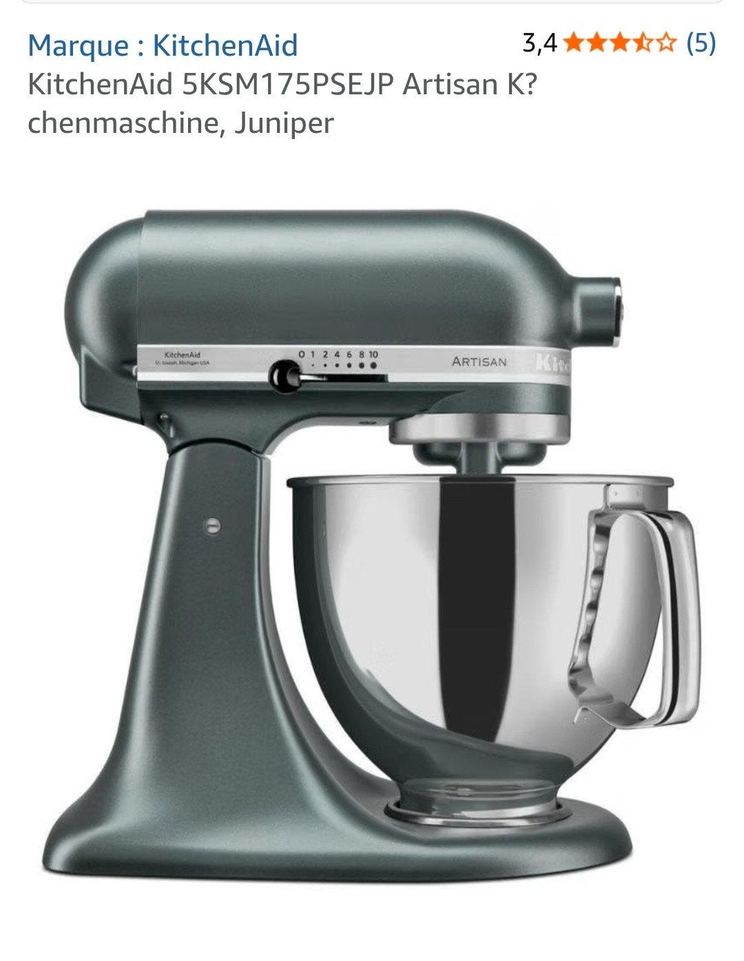 robot cuisine kitchenaid ARTISAN 4L8 NEUF, Electroménager, Enlèvement