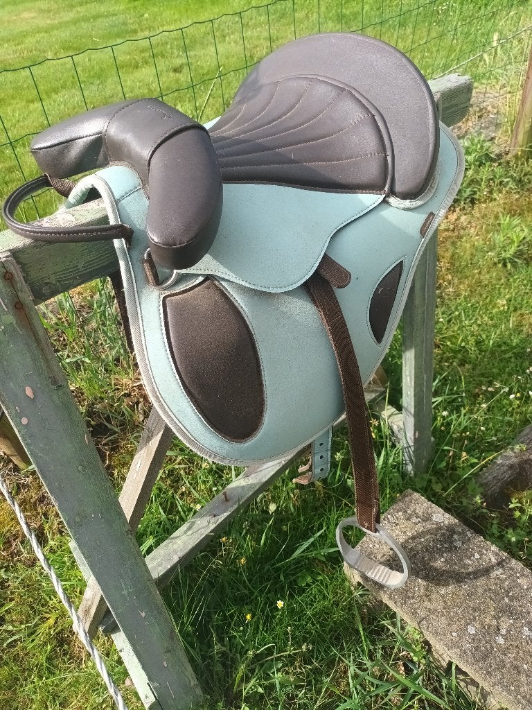 Shetlandzadeltje, Dieren en Toebehoren, Ophalen, XS (15.5 inch of kleiner), Gebruikt, Vlakke zit