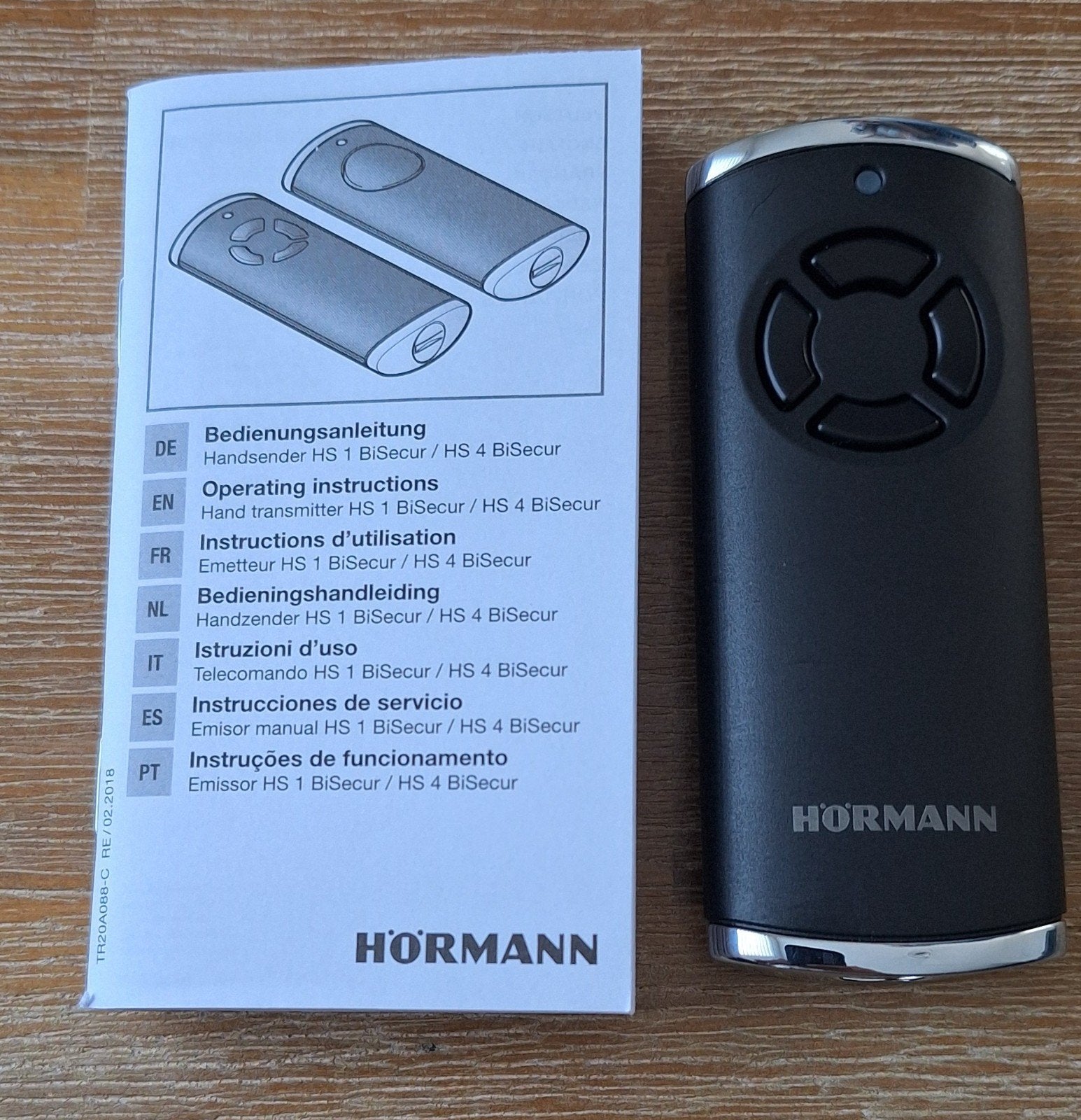 Hörmann afstandsbediening HS4-868-BS, Enlèvement ou Envoi