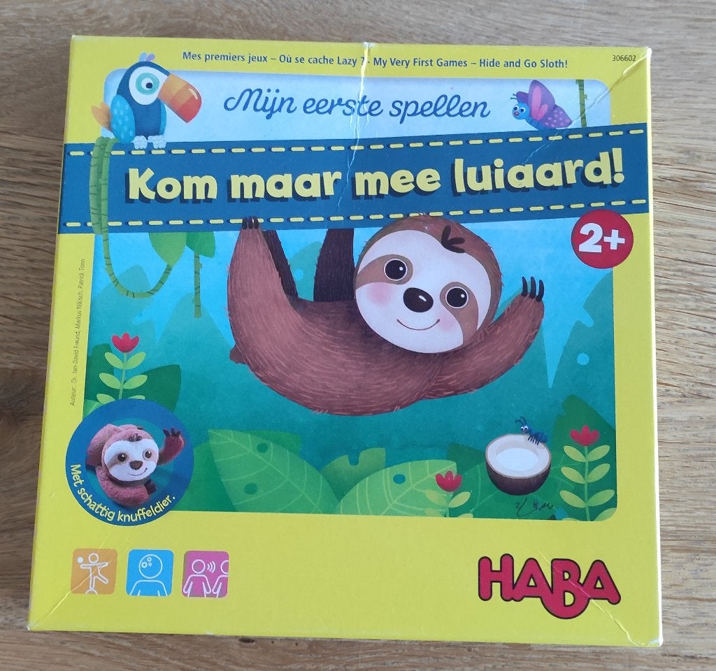 Spel: Mijn eerste spellen - Kom maar mee luiaard! - 2+, Ophalen, Zo goed als nieuw