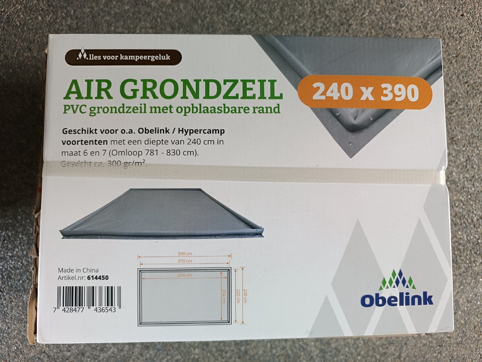 opblaasbaar grondzeil nieuw in de doos, te klein, Tuin en Terras, Partytenten, Ophalen