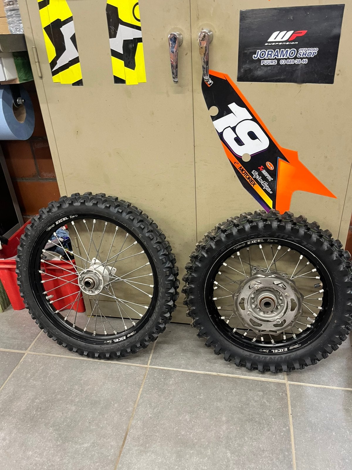 Kleine wielen Ktm 85, Ophalen