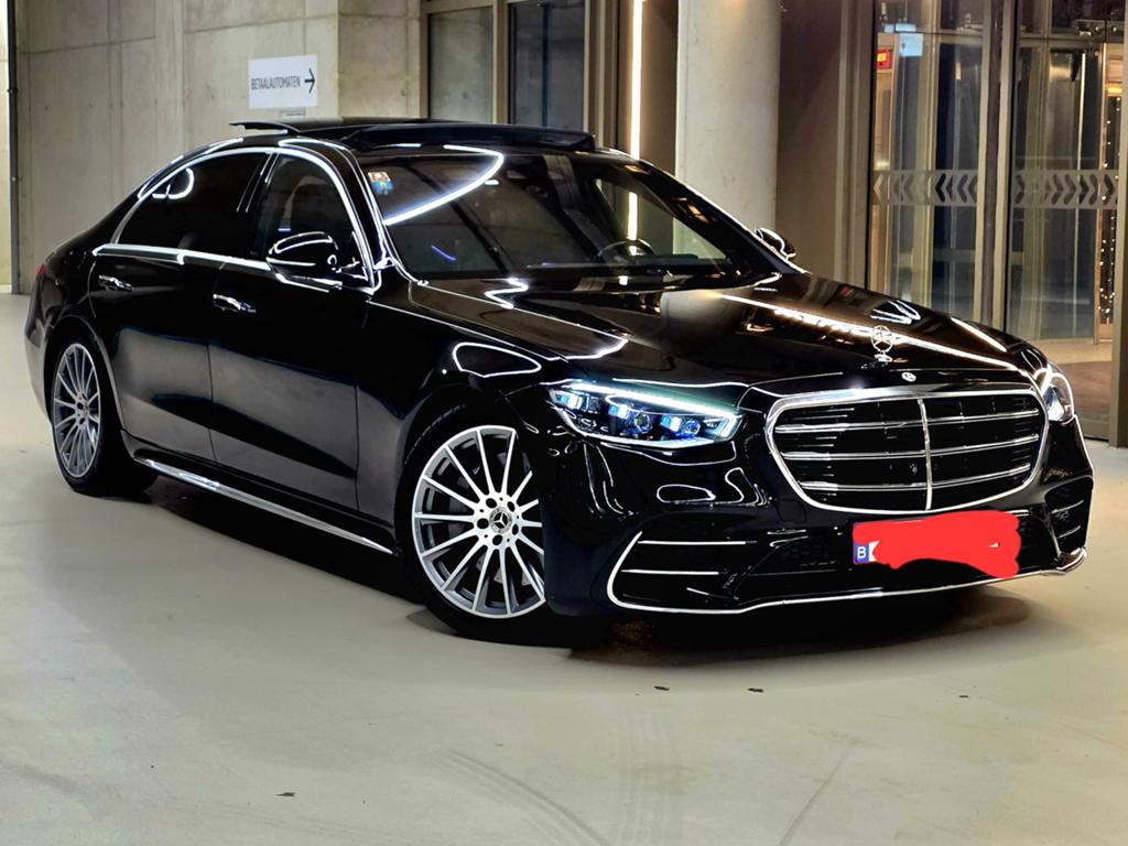 Mercedes-Benz S-Klasse 580 e Lang AMG, Auto's, Automaat, Zwart, Leder, Onderhoudsboekje