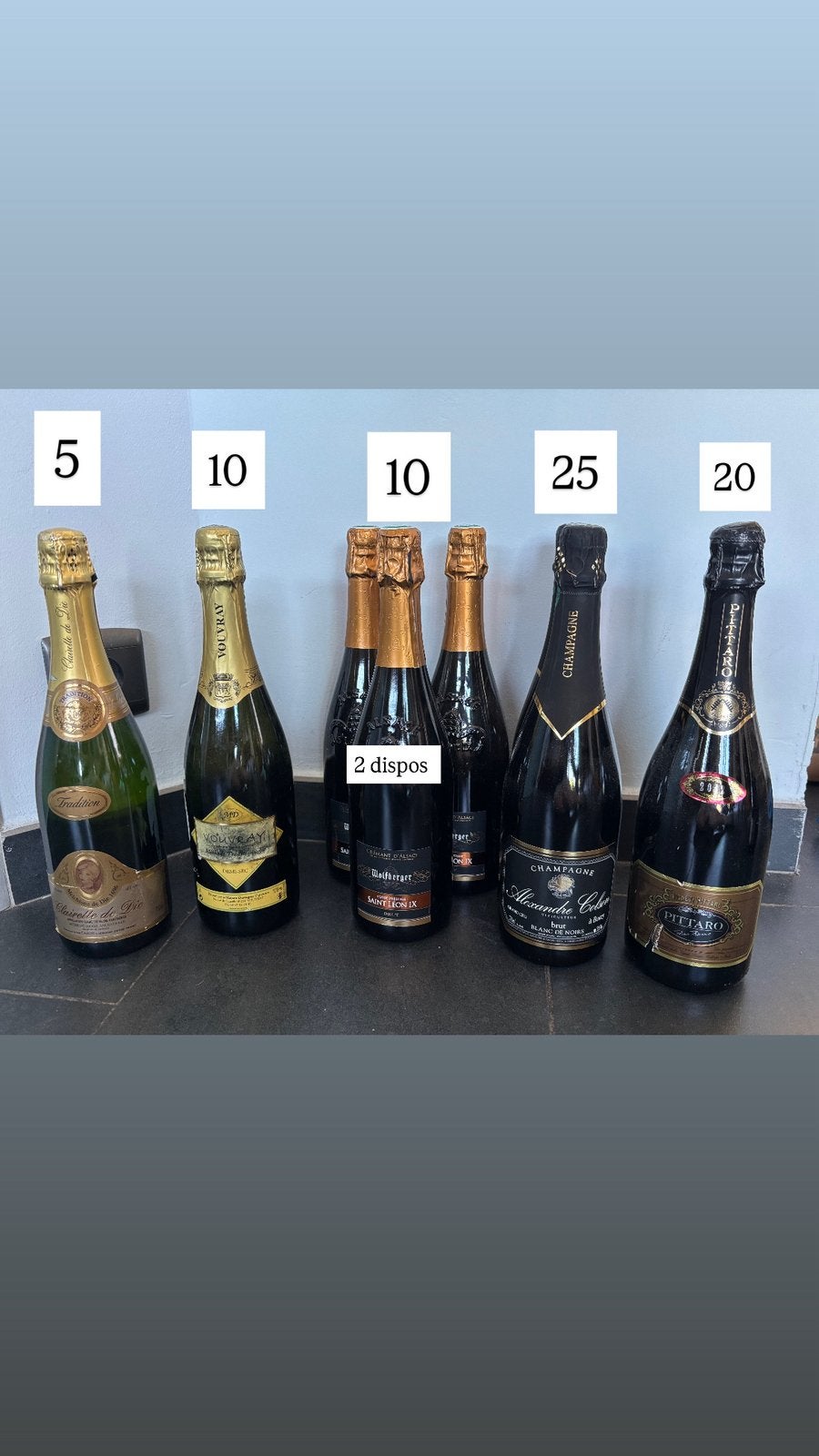 Champagnes / bulles, Ophalen, Zo goed als nieuw, Champagne