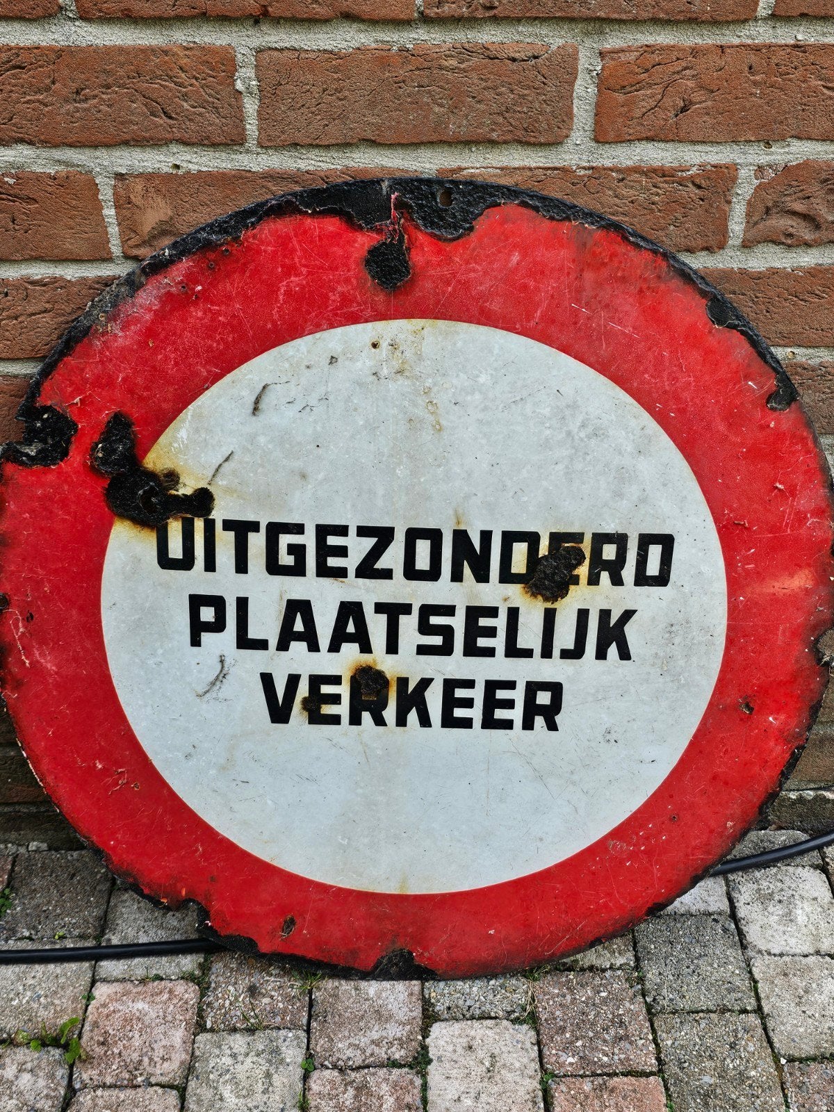 ancien panneau de signalisation belge, Enlèvement ou Envoi