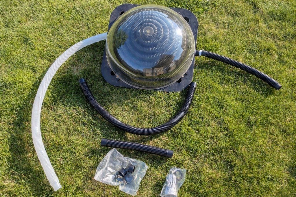 Solar bol + toebehoren, Tuin en Terras, Zwembad-toebehoren, Gebruikt, Verwarming, Ophalen